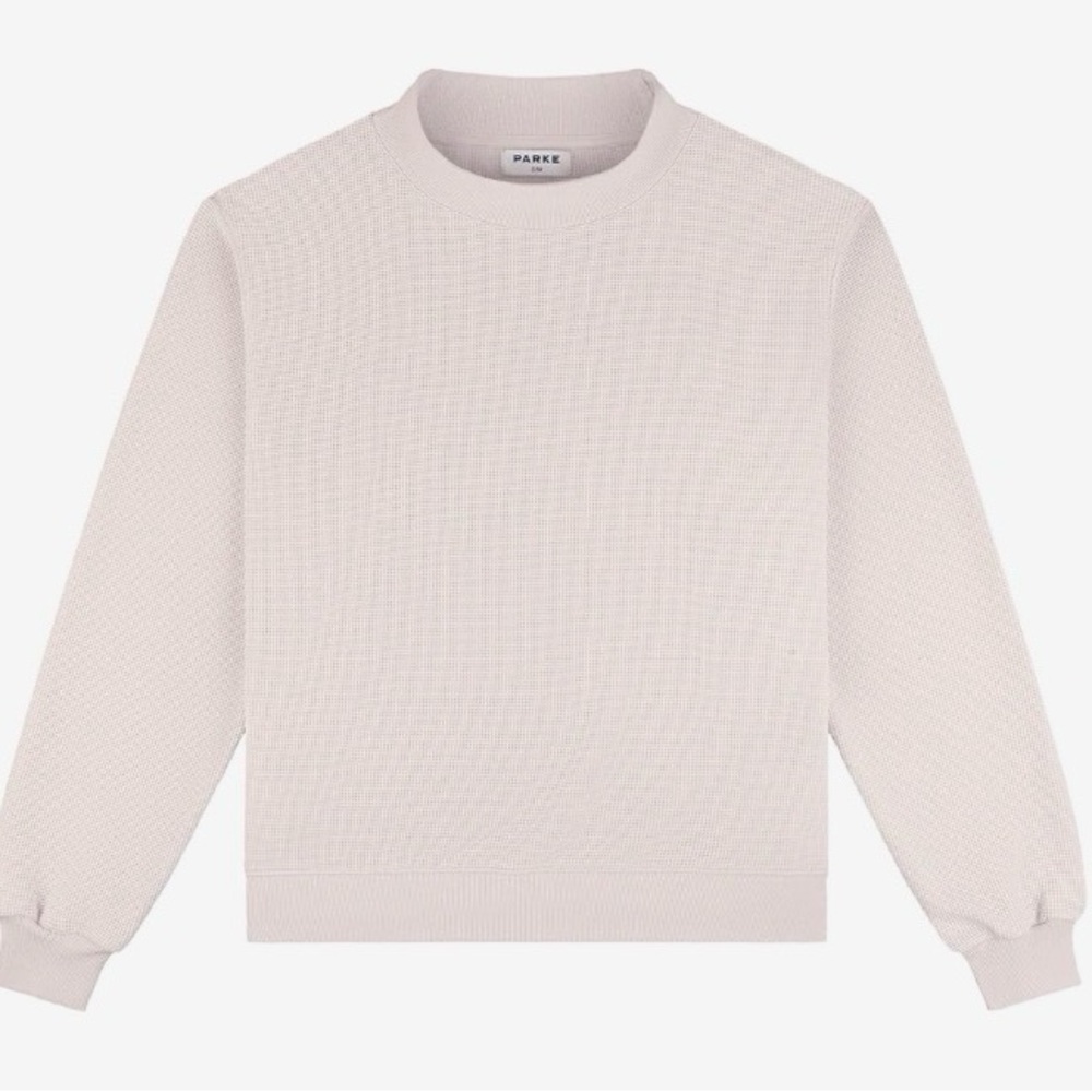 PARKE XXL Lilac Waffle Mickneck Pullover